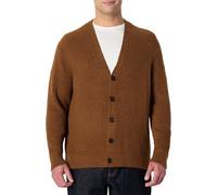 Amazon Essentials Men's (Demi's Pick) Relaxed-Fit Cotton Blend Cardigan, Caramel Heather, S
