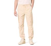 Amazon Essentials Men's Drawstring-Waist Regular-Fit Cargo Joggers, Light Beige, M