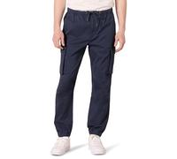 Amazon Essentials Men's Drawstring-Waist Regular-Fit Cargo Joggers, Navy, XL