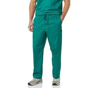 Amazon Essentials Men's Elastic Drawstring Waist Scrub Trousers, Teal Blue, XS