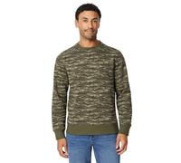 Amazon Essentials Men's Fleece Crew Neck Sweatshirt (Available in Big & Tall), Green Abstract Camo, M