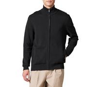 Amazon Essentials Men's Full-Zip Cotton Jumper, Black, M