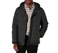 Amazon Essentials Men's Heavyweight Hooded Puffer Coat, Black, XS
