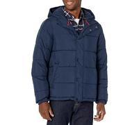 Amazon Essentials Men's Heavyweight Hooded Puffer Coat, Navy, XL