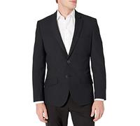 Amazon Essentials Men's Long-Sleeve Button-Front Slim-Fit Stretch Blazer, Black, 42