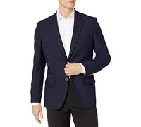 Amazon Essentials Men's Long-Sleeve Classic-Fit Button-Front Stretch Blazer, Navy, 52