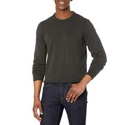 Amazon Essentials Men's Long-Sleeve Crewneck Jumper, 100% Cotton, Big & Tall Options Available, Charcoal Heather, 4XL Plus Tall