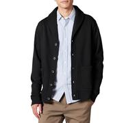 Amazon Essentials Men's Long-Sleeve Fleece Shawl-Collar Cardigan, Black, XXL