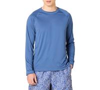 Amazon Essentials Men's Long-Sleeve Quick-Dry Swim T-Shirt, Blue, L