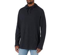 Amazon Essentials Men's Long-Sleeve Slub Thermal Pullover Hoodie (Previously Goodthreads), Black, XL Tall