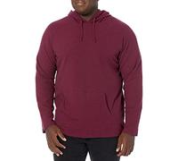 Amazon Essentials Men's Long-Sleeve Slub Thermal Pullover Hoodie (Previously Goodthreads), Burgundy, M Tall