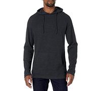 Amazon Essentials Men's Long-Sleeve Slub Thermal Pullover Hoodie (Previously Goodthreads), Charcoal Heather, XL Tall