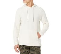Amazon Essentials Men's Long-Sleeve Slub Thermal Pullover Hoodie (Previously Goodthreads), Ivory, L Tall