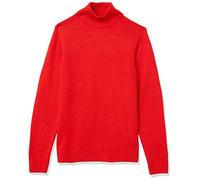 Amazon Essentials Men's Long-Sleeve Soft Touch Turtleneck Jumper, Red, XL