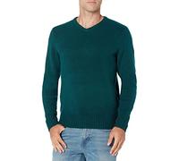Amazon Essentials Men's Long-Sleeve Soft Touch V-Neck Jumper, Forest Green, M