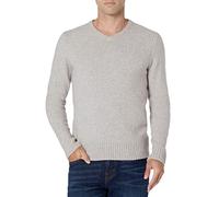 Amazon Essentials Men's Long-Sleeve Soft Touch V-Neck Jumper, Light Grey, XL