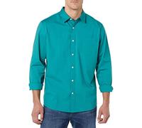 Amazon Essentials Men's Long-Sleeved Slim-Fit Stretch Poplin Shirt