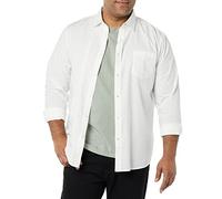 Amazon Essentials Men's Long-Sleeved Slim-Fit Stretch Poplin Shirt