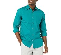Amazon Essentials Men's Long-Sleeved Slim-Fit Stretch Poplin Shirt