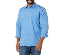 Amazon Essentials Men's Long-Sleeved Slim-Fit Stretch Poplin Shirt