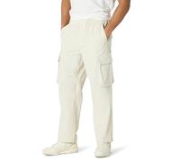 Amazon Essentials Men's Loose-Fit Lightweight Stretch Parachute Pant, Beige, Large