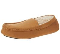 Amazon Essentials Men's Micro-suede Moccasin Slippers, Camel Microsuede, 13 UK