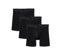 Amazon Essentials Men's Microfibre Boxer Shorts Underwear, Pack of 3, Black, S