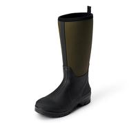 Amazon Essentials Men's Neoprene Rubber Rain Boot, Olive Black, 8 UK