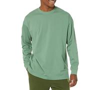 Amazon Essentials Men's Oversized Long-Sleeved Organic Cotton T-Shirt, Sage Green, XS