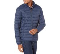 Amazon Essentials Men's Packable Lightweight Water-Resistant Puffer Jacket (Available in Big & Tall), Navy, S