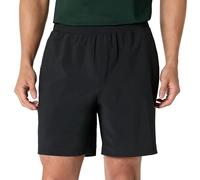 Amazon Essentials Men's Performance Stretch Woven 7” (18cm) Training Short with Liner, Black, L