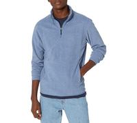 Amazon Essentials Men's Quarter-Zip Polar Fleece Jacket, Blue Heather, L