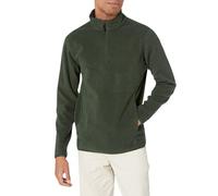 Amazon Essentials Men's Quarter-Zip Polar Fleece Jacket, Forest Green, XS