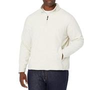 Amazon Essentials Men's Quarter-Zip Polar Fleece Jacket, Oatmeal Heather, XXL