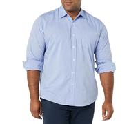 Amazon Essentials Men's Regular-Fit Long-Sleeve Casual Poplin Shirt, French Blue, XL