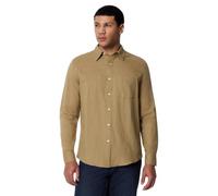 Amazon Essentials Men's Regular-Fit Long Sleeve Linen Blend Shirt, Mushroom Brown, XXL