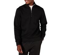 Amazon Essentials Men's Regular Fit Long-Sleeve Quarter-Zip Casual Smart Pullover Fleece Sweatshirt, Black, XS
