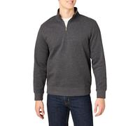Amazon Essentials Men's Regular Fit Long-Sleeve Quarter-Zip Casual Smart Pullover Fleece Sweatshirt, Charcoal Heather, XS