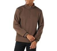 Amazon Essentials Men's Regular Fit Long-Sleeve Quarter-Zip Casual Smart Pullover Fleece Sweatshirt, Medium Brown, XXL