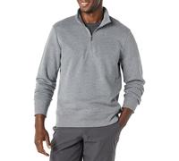 Amazon Essentials Men's Regular Fit Long-Sleeve Quarter-Zip Casual Smart Pullover Fleece Sweatshirt, Medium Grey Heather, S