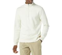 Amazon Essentials Men's Regular Fit Long-Sleeve Quarter-Zip Casual Smart Pullover Fleece Sweatshirt, Off-white, XL