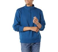 Amazon Essentials Men's Regular Fit Long-Sleeve Quarter-Zip Casual Smart Pullover Fleece Sweatshirt, Teal Blue, XS