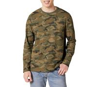 Amazon Essentials Men's Regular-Fit Long-Sleeve T-Shirt, Green Camo, S