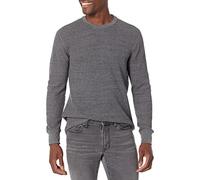 Amazon Essentials Men's Regular-Fit Long-Sleeve Waffle Shirt, Charcoal, XS