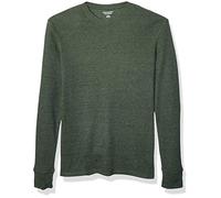 Amazon Essentials Men's Regular-Fit Long-Sleeve Waffle Shirt, Olive Heather, S