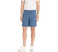 Amazon Essentials Men's Relaxed Fit 8" (20cm) Cotton Elasticated Waist Pull On Drawstring Walk Shorts, Deep Blue, XXL Plus