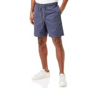 Amazon Essentials Men's Relaxed Fit 8" (20cm) Cotton Shorts with Elastic Waist and Drawstrings, Navy, M