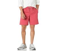 Amazon Essentials Men's Relaxed Fit 8" (20cm) Cotton Shorts with Elastic Waist and Drawstrings, Raspberry Red, XXL
