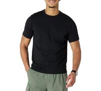 Amazon Essentials Men's Relaxed-Fit Heavyweight Cotton T-Shirt, Black, Small