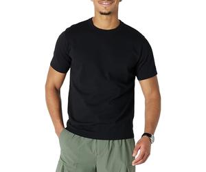 Amazon Essentials Men's Relaxed-Fit Heavyweight Cotton T-Shirt, Black, X-Small